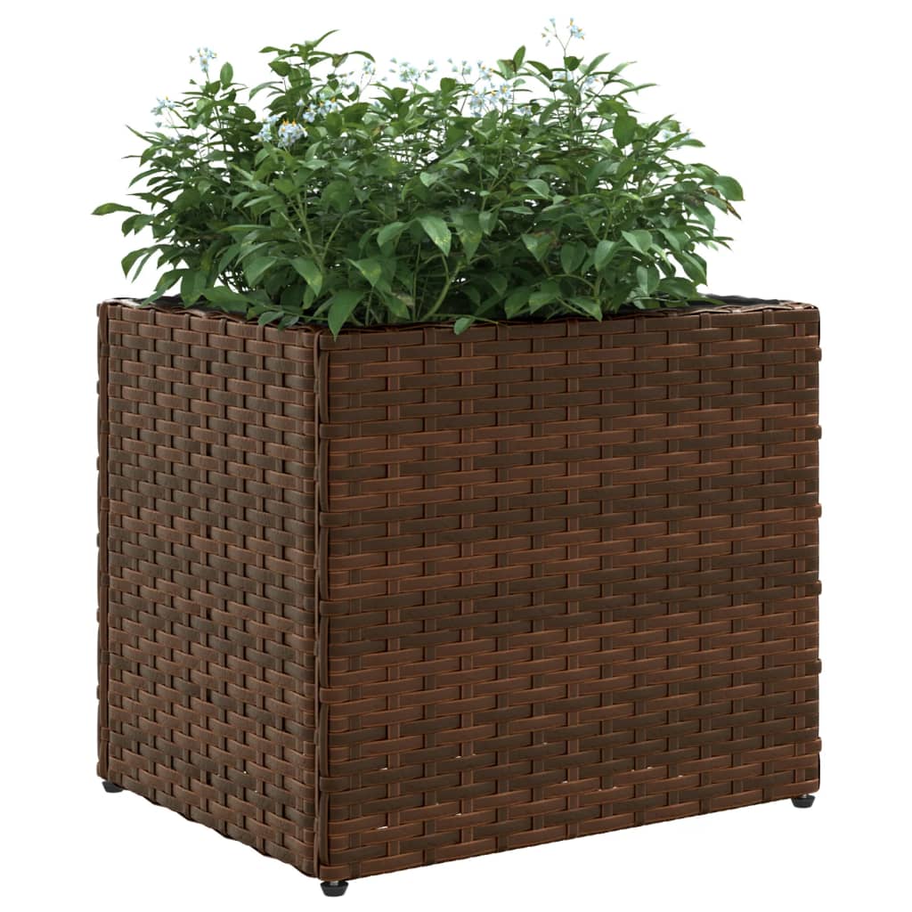 Fioriere Da Giardino 2 Pz In Polyrattan