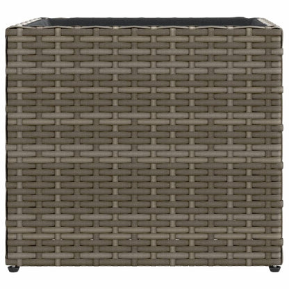 Fioriere Da Giardino 2 Pz Grigie In Polyrattan