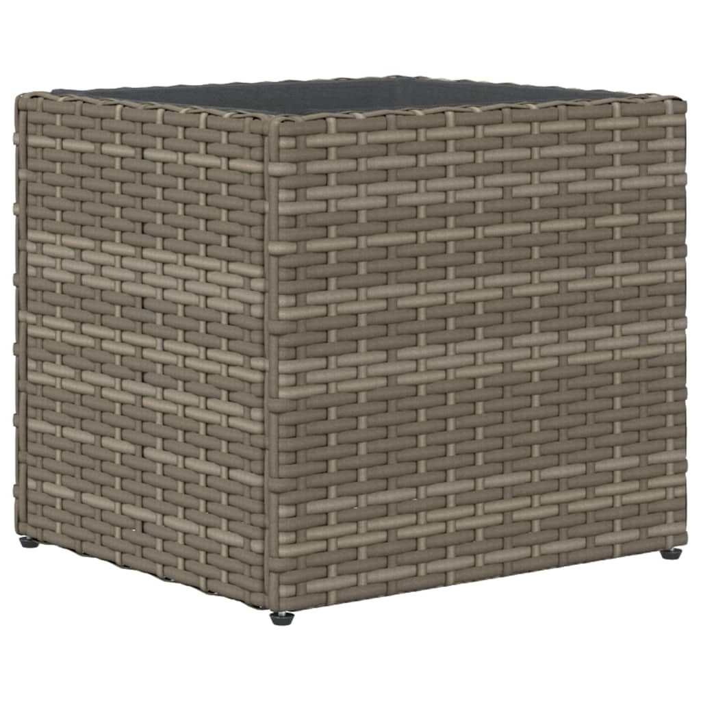 Fioriere Da Giardino 2 Pz Grigie In Polyrattan