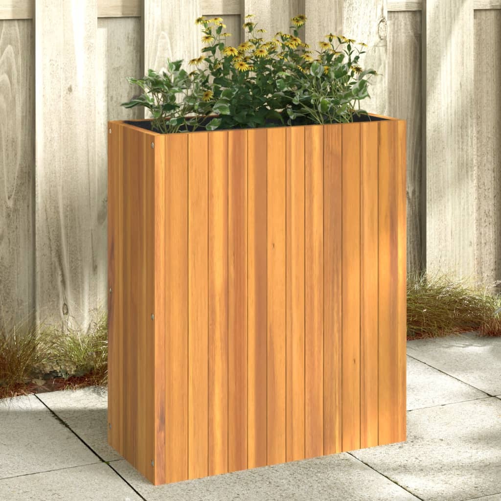 Fioriera Da Giardino In Legno Massello Di Acacia