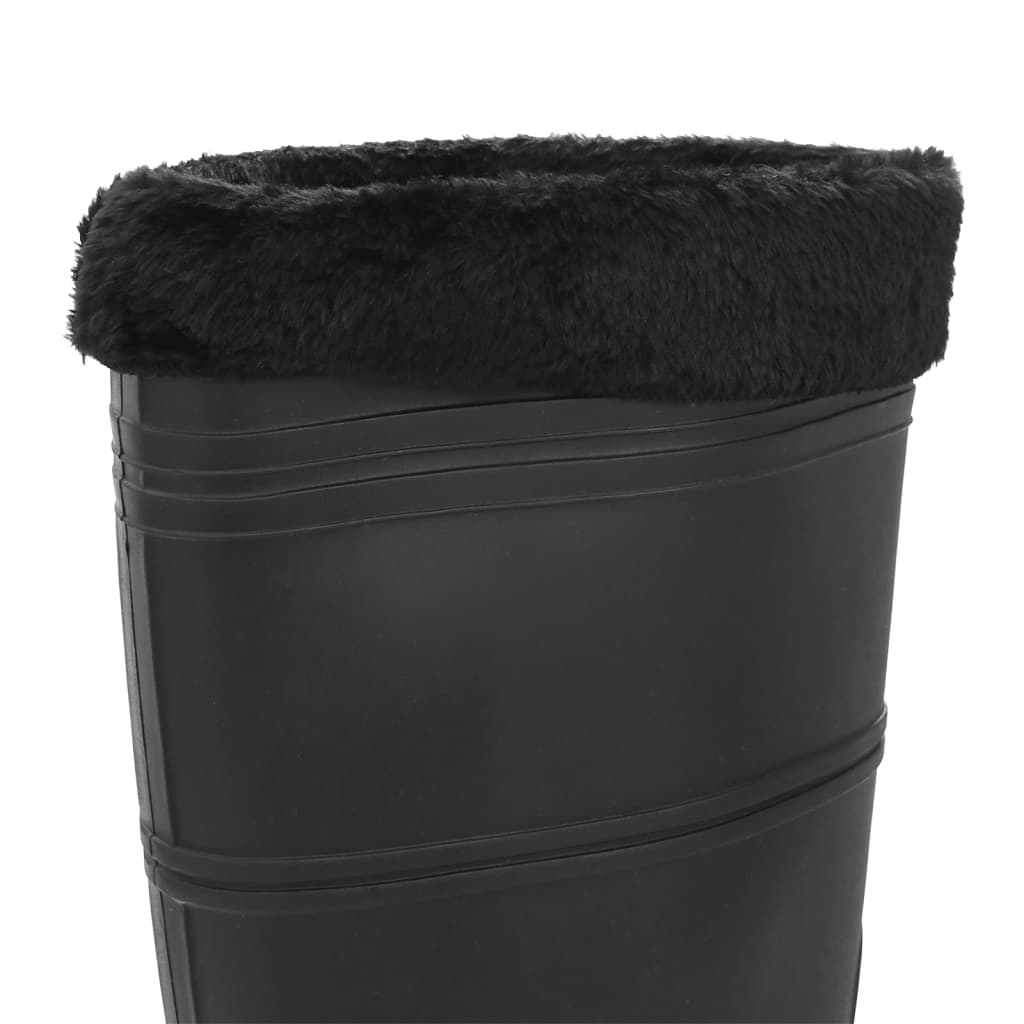 Stivali Da Pioggia Con Calzini Rimovibili Neri Misura 44 Cm Pvc
