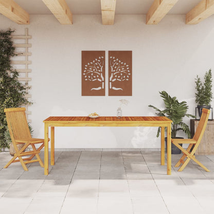 Tavolo Da Pranzo Da Giardino Legno Massello Acacia