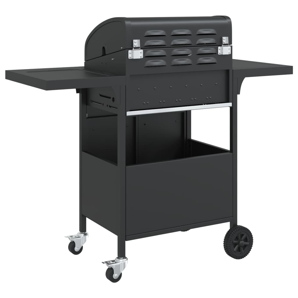 Griglia Barbecue A Gas Con 4 Bruciatori Nero In Acciaio