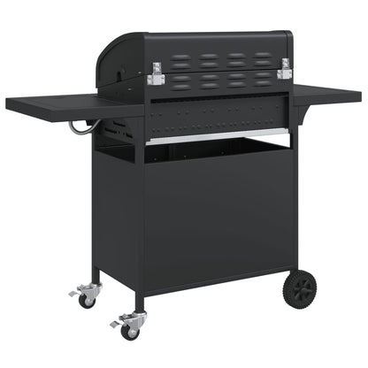 Griglia Barbecue A Gas Con 5 Bruciatori Nero In Acciaio