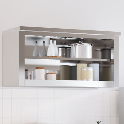 Mobile Cucina Da Parete Con Ripiani In Acciaio Inossidabile