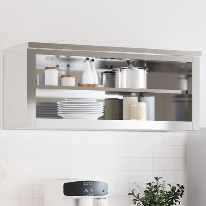 Mobile Cucina Da Parete Con Ripiani In Acciaio Inossidabile