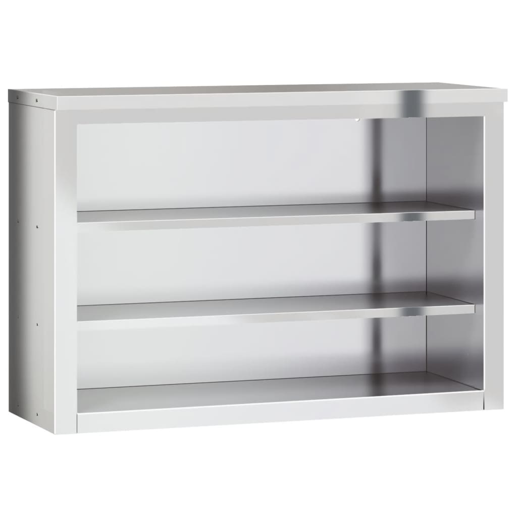 Mobile Cucina Da Parete Con Ripiani In Acciaio Inossidabile