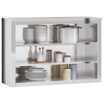 Mobile Cucina Da Parete Con Ripiani In Acciaio Inossidabile
