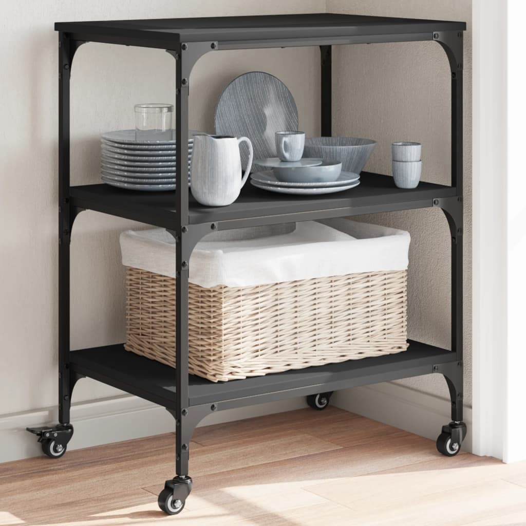 Carrello Da Cucina 60X41X76 Cm In Legno Multistrato