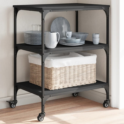 Carrello Da Cucina 60X41X76 Cm In Legno Multistrato