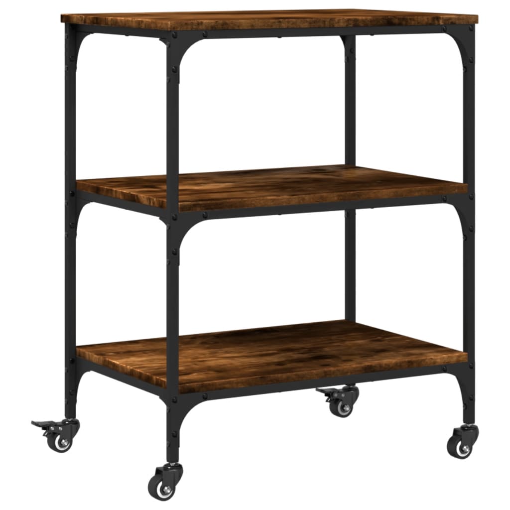 Carrello Da Cucina 60X41X76 Cm In Legno Multistrato