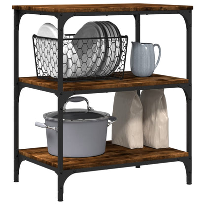 Carrello Da Cucina 60X41X76 Cm In Legno Multistrato