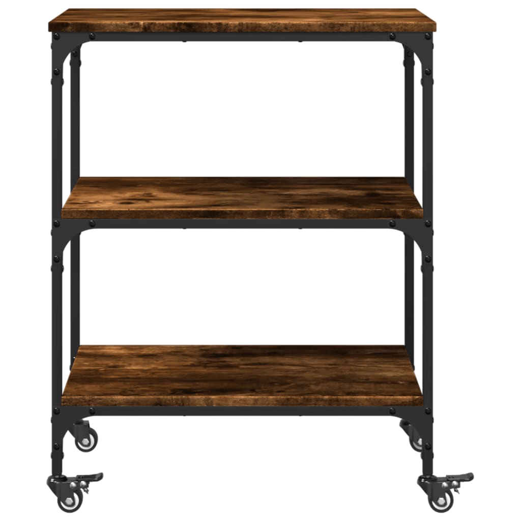Carrello Da Cucina 60X41X76 Cm In Legno Multistrato