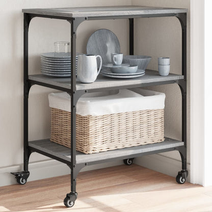 Carrello Da Cucina 60X41X76 Cm In Legno Multistrato