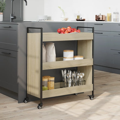Carrello Da Cucina 70X30X82 Cm Legno Multistrato
