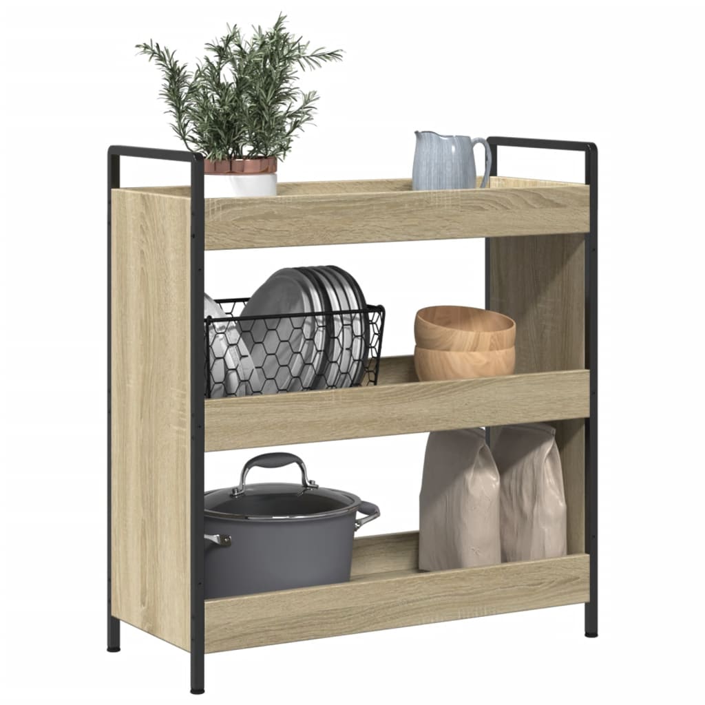 Carrello Da Cucina 70X30X82 Cm Legno Multistrato