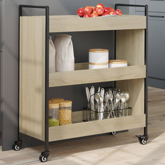 Carrello Da Cucina 70X30X82 Cm Legno Multistrato