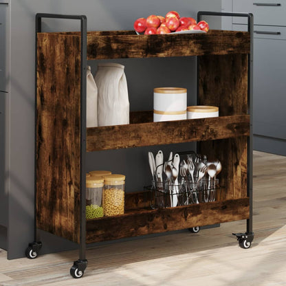 Carrello Da Cucina 70X30X82 Cm Legno Multistrato