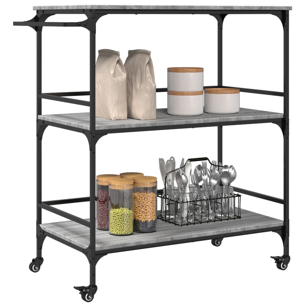 Carrello Cucina 100,5X50X105 Cm Legno Multistrato