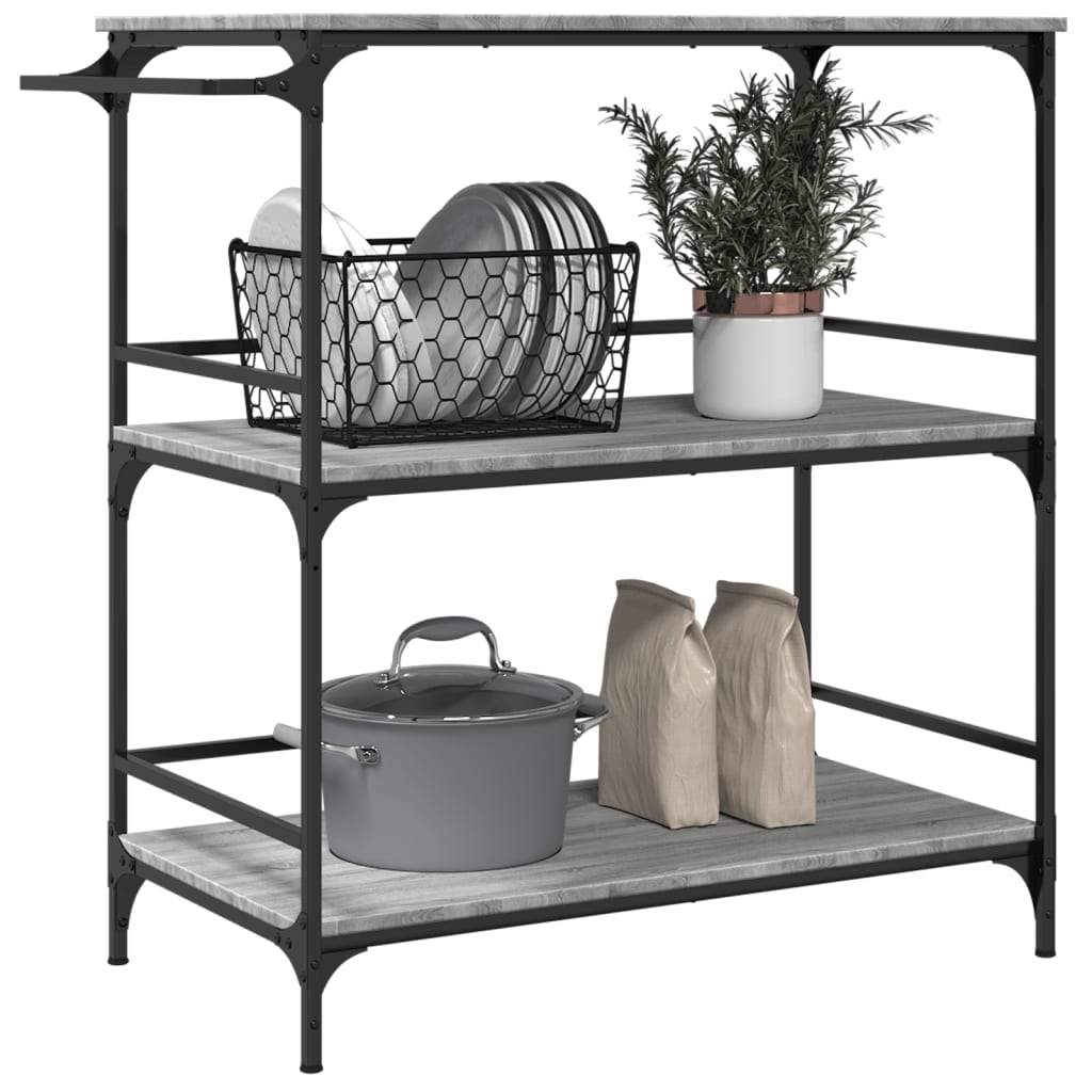 Carrello Cucina 100,5X50X105 Cm Legno Multistrato