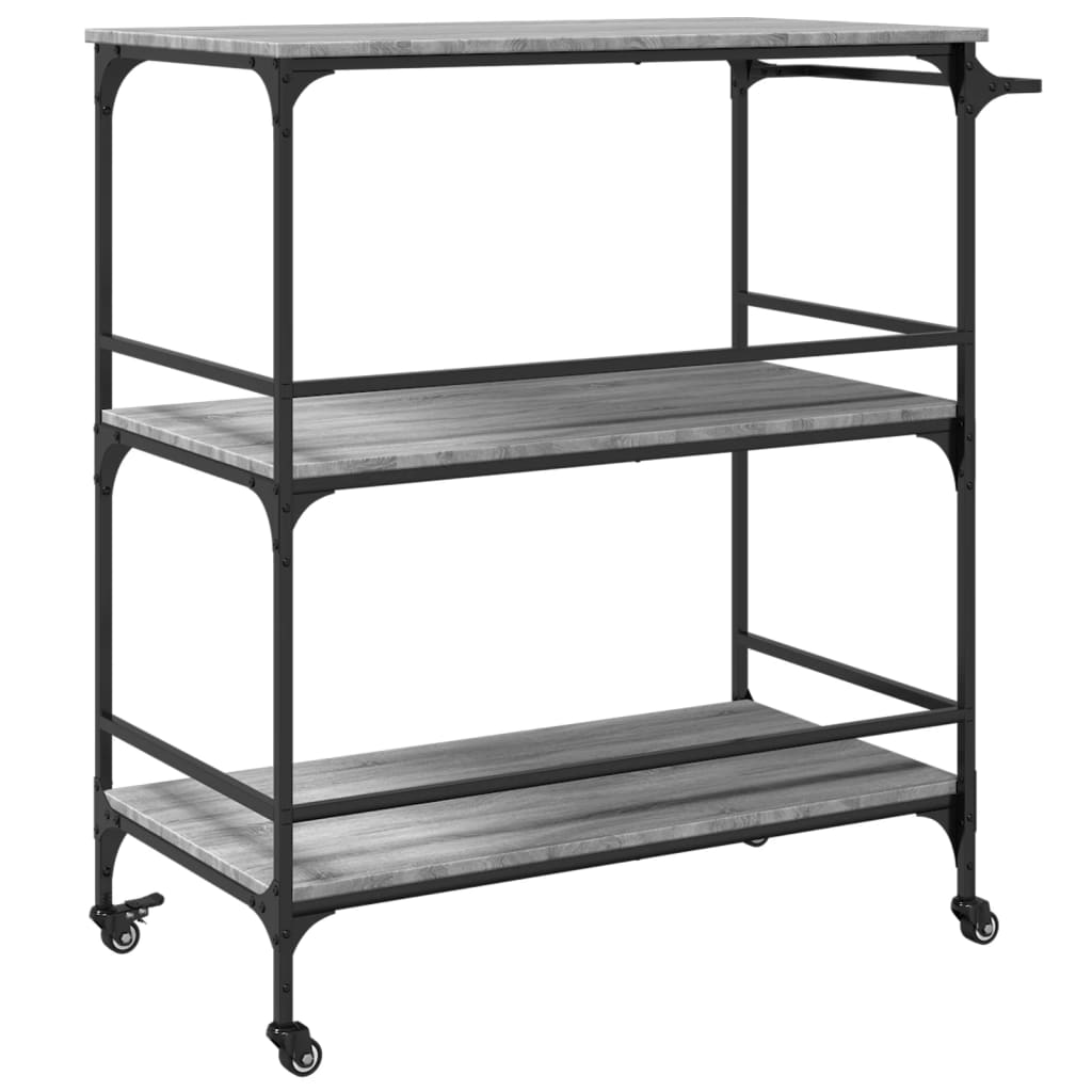 Carrello Cucina 100,5X50X105 Cm Legno Multistrato