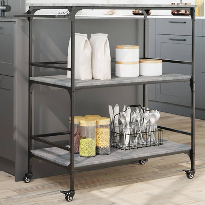 Carrello Cucina 100,5X50X105 Cm Legno Multistrato
