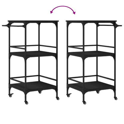 Carrello Da Cucina 60,5X50X105 Cm In Legno Multistrato