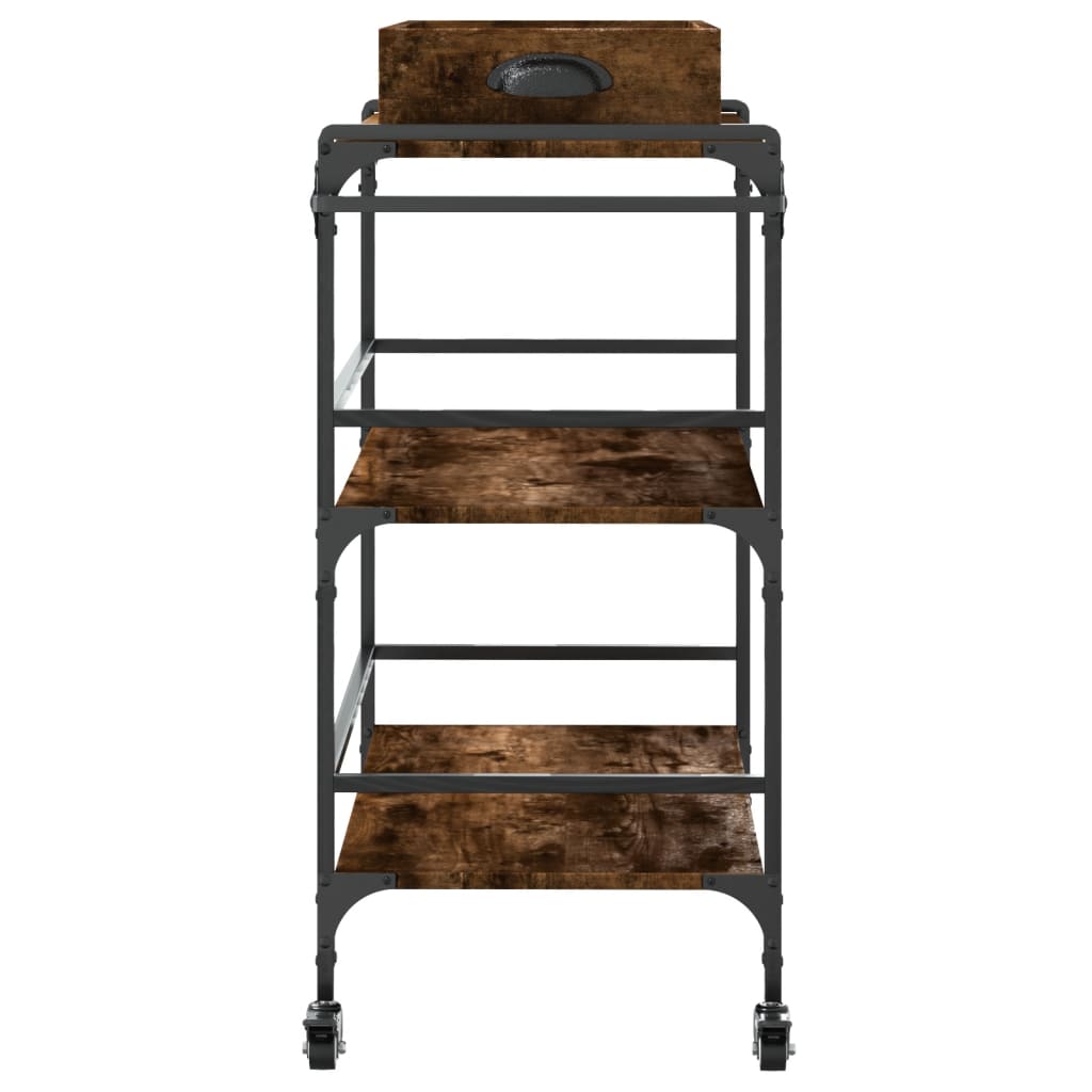 Carrello Da Cucina 81,5X41X92,5Cm Legno Multistrato