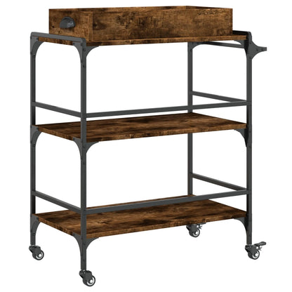 Carrello Da Cucina 81,5X41X92,5Cm Legno Multistrato