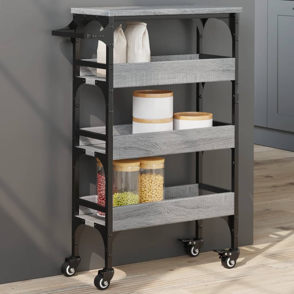 Carrello Cucina 53X20X76 Cm Legno Multistrato