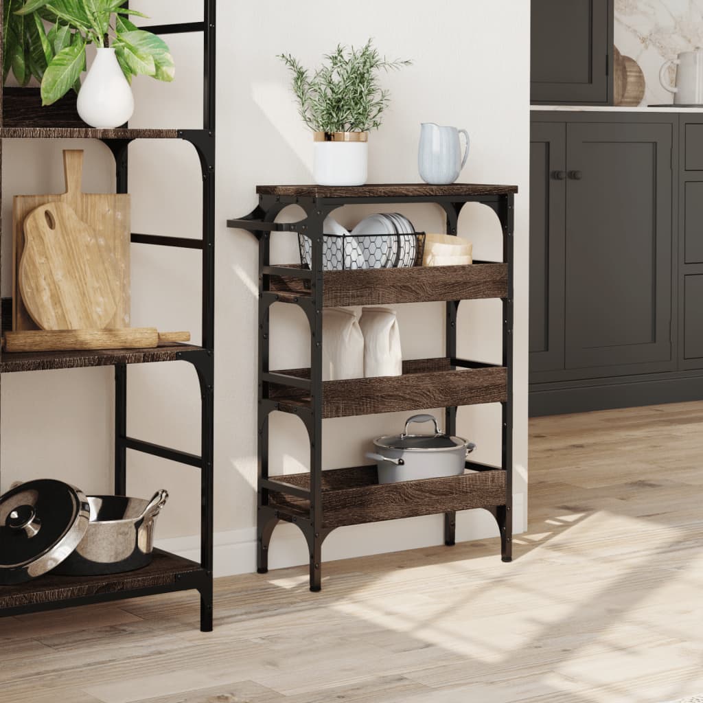 Carrello Cucina 53X20X76 Cm Legno Multistrato