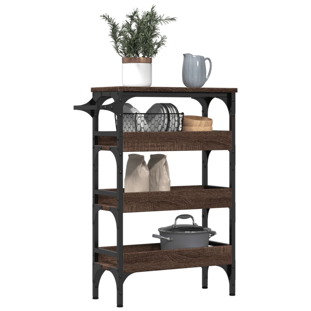 Carrello Cucina 53X20X76 Cm Legno Multistrato