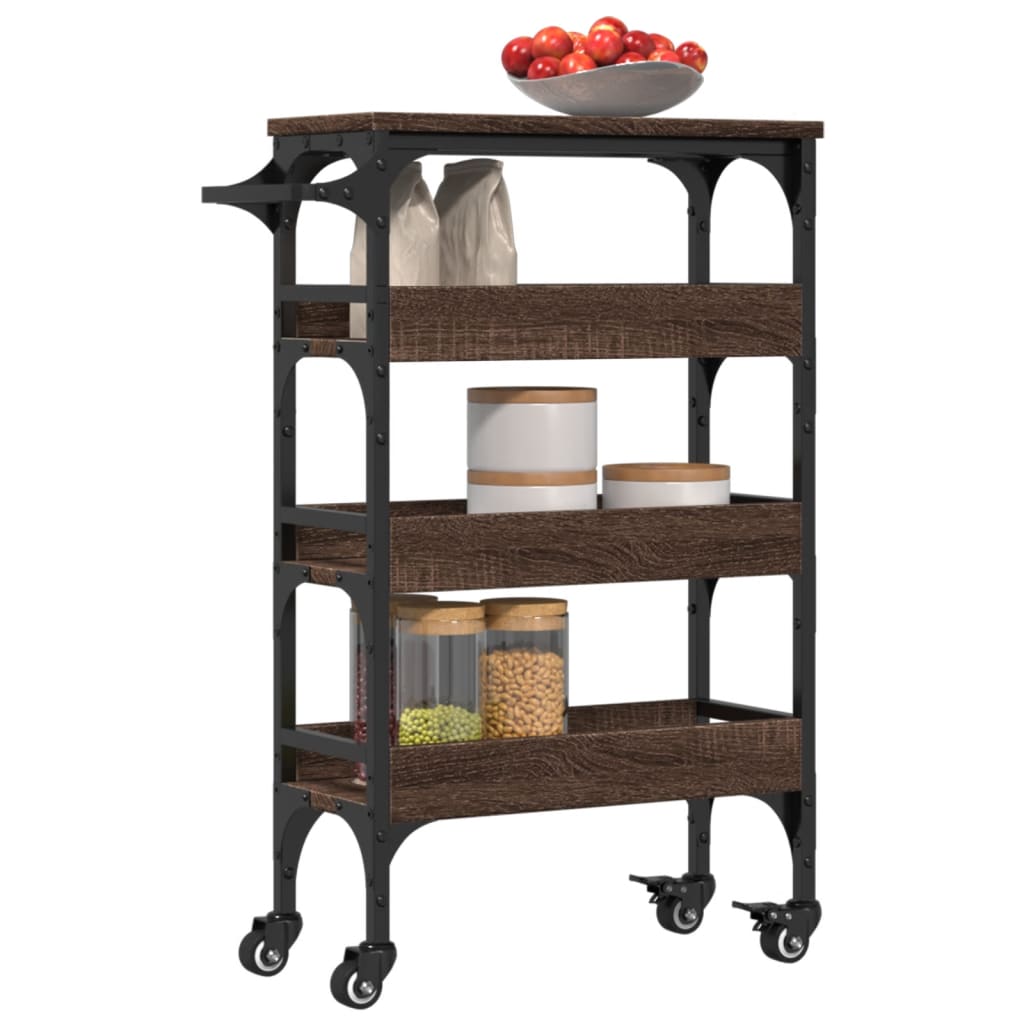 Carrello Cucina 53X20X76 Cm Legno Multistrato