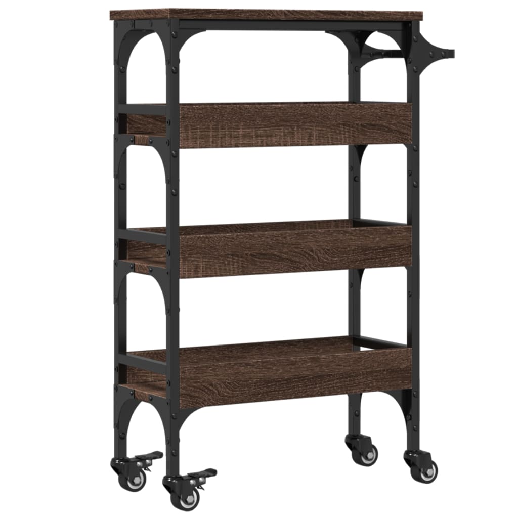 Carrello Cucina 53X20X76 Cm Legno Multistrato