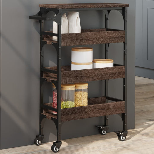 Carrello Cucina 53X20X76 Cm Legno Multistrato