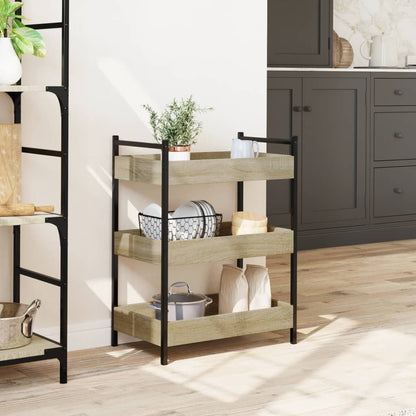 Carrello Da Cucina 50X30X70 Cm Legno Multistrato