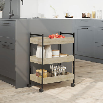 Carrello Da Cucina 50X30X70 Cm Legno Multistrato