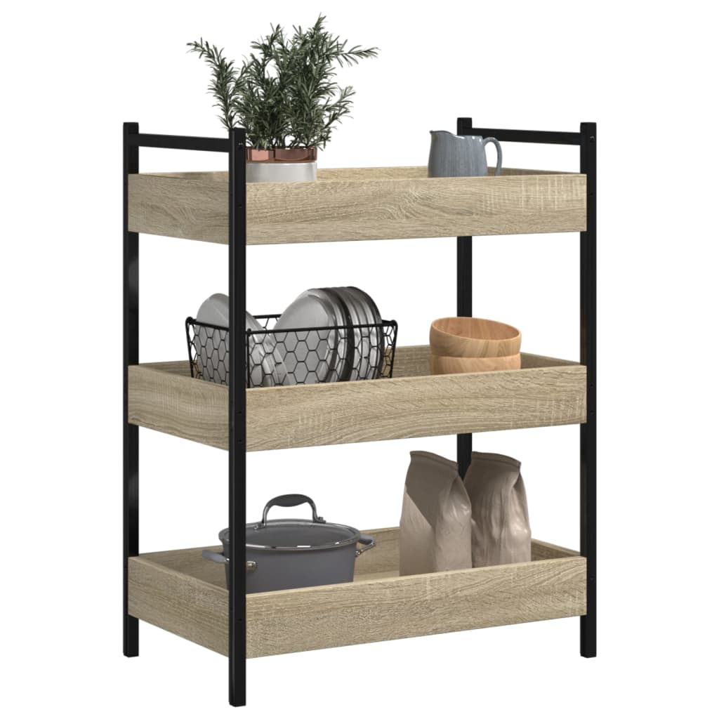 Carrello Da Cucina 50X30X70 Cm Legno Multistrato
