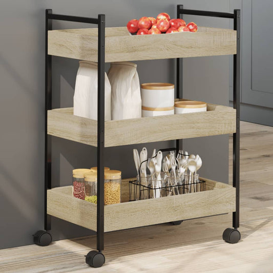 Carrello Da Cucina 50X30X70 Cm Legno Multistrato