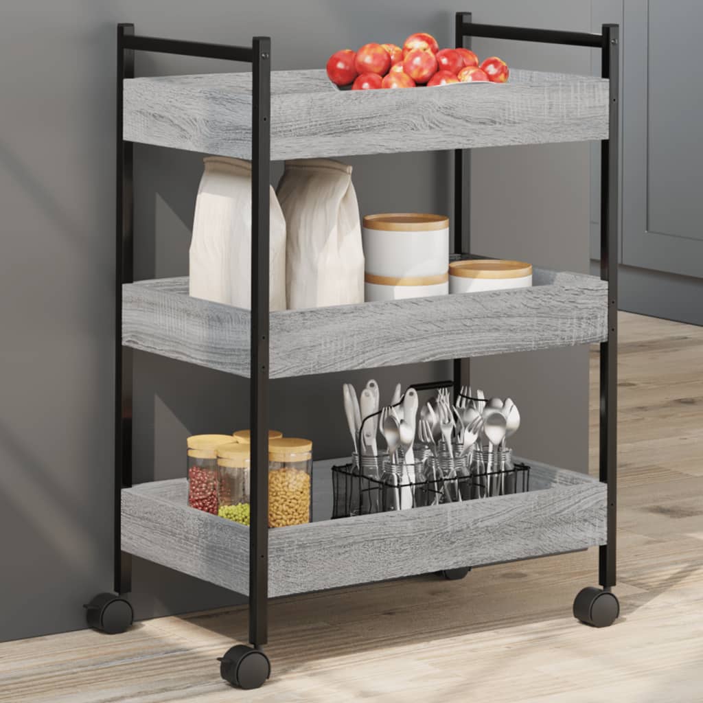 Carrello Da Cucina 50X30X70 Cm Legno Multistrato
