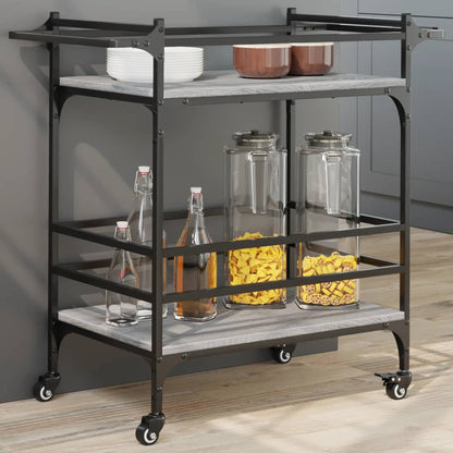 Carrello Cucina 82X40X78,5 Cm Legno Multistrato