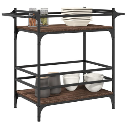 Carrello Cucina 82X40X78,5 Cm Legno Multistrato