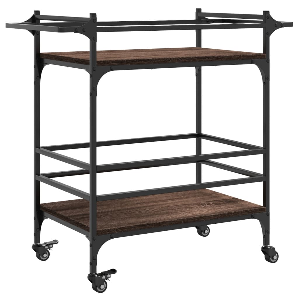 Carrello Cucina 82X40X78,5 Cm Legno Multistrato