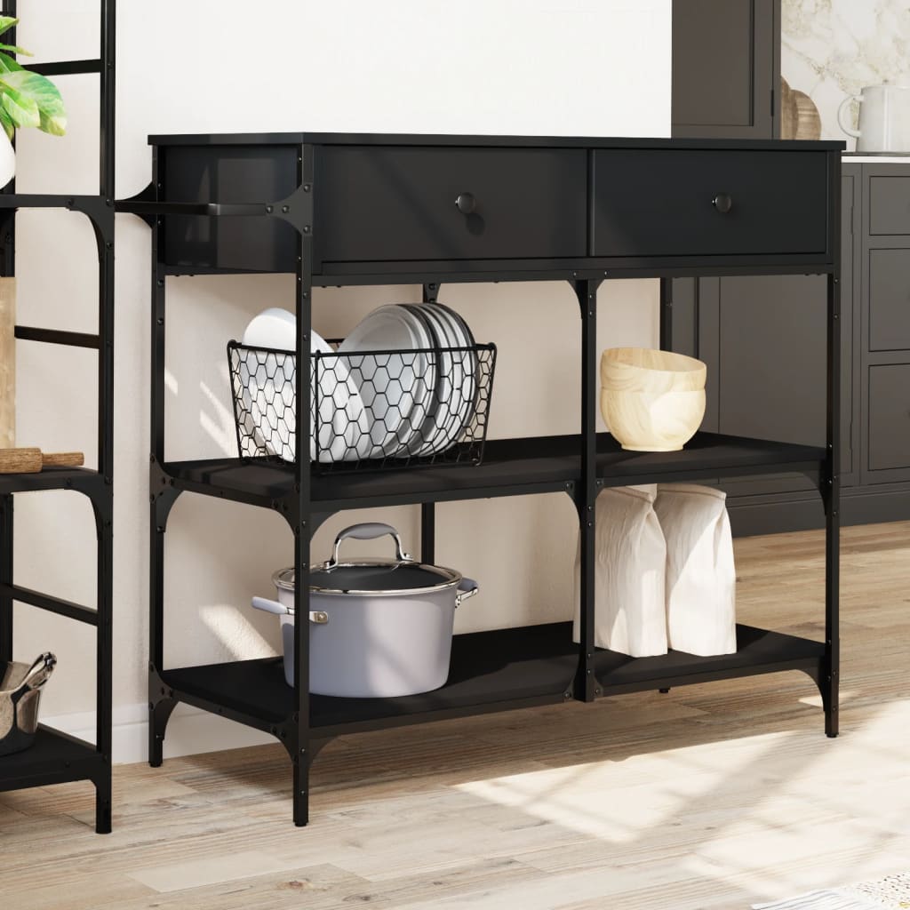 Carrello Da Cucina 105X42X95 Cm In Legno Multistrato