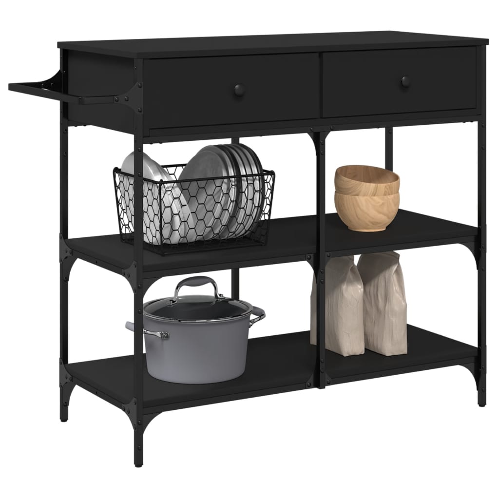 Carrello Da Cucina 105X42X95 Cm In Legno Multistrato