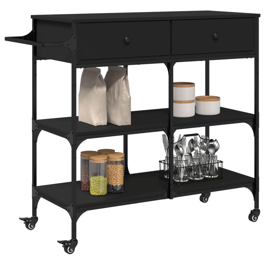 Carrello Da Cucina 105X42X95 Cm In Legno Multistrato