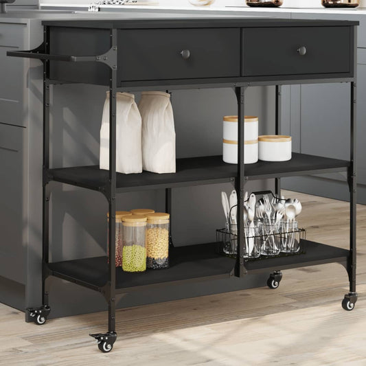 Carrello Da Cucina 105X42X95 Cm In Legno Multistrato
