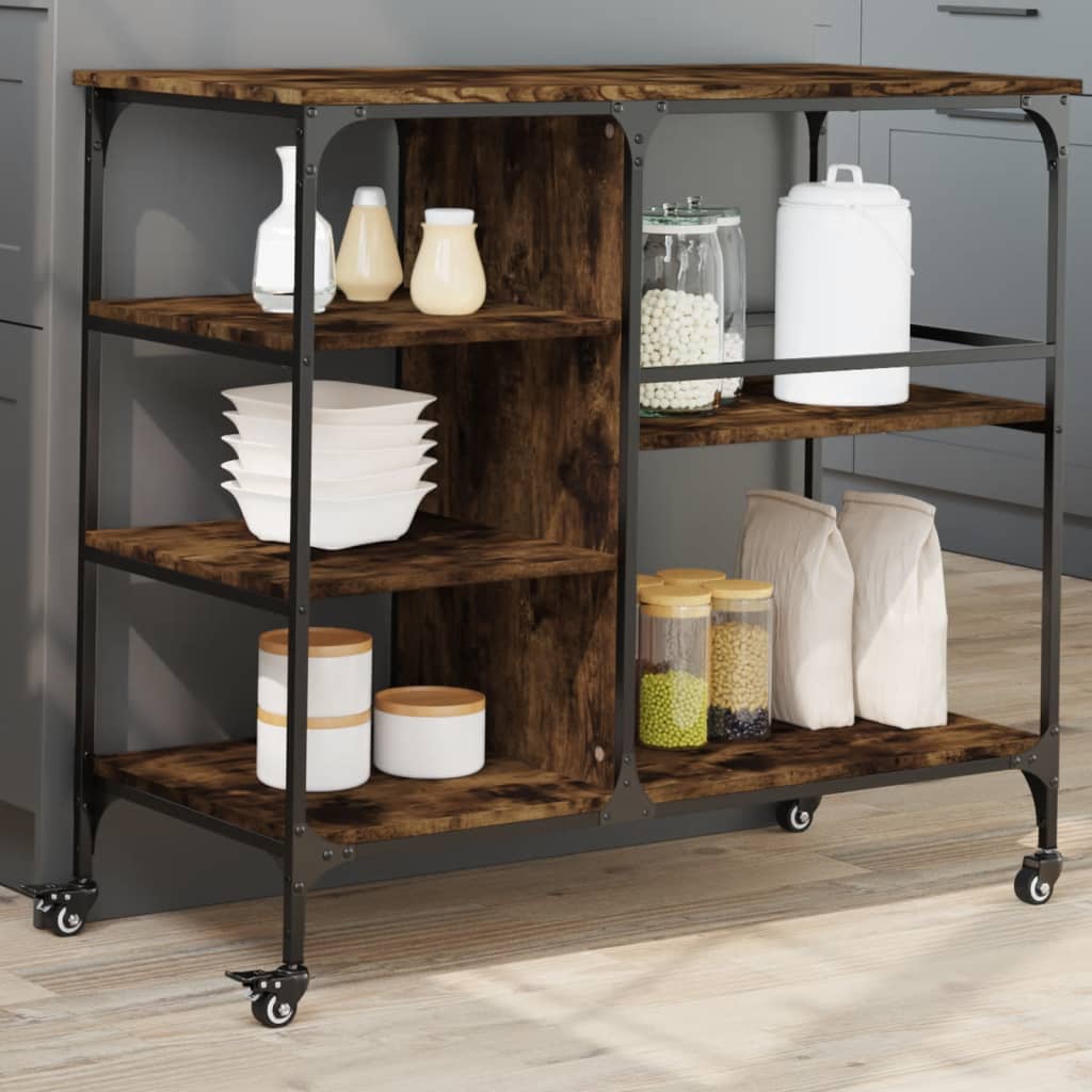Carrello Da Cucina 100X45X89,5 Cm Legno Multistrato