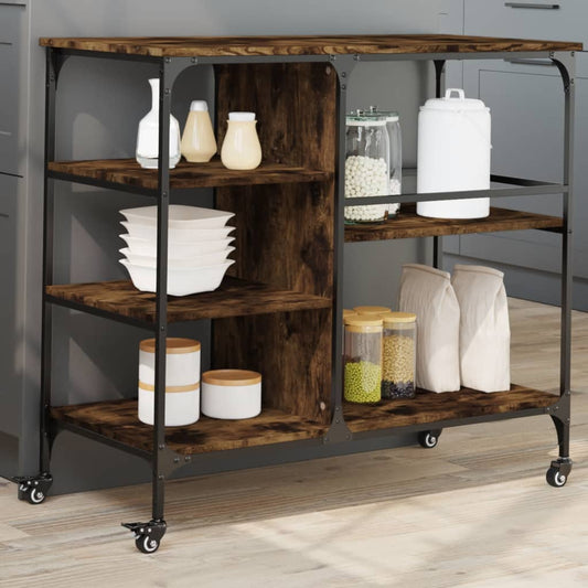 Carrello Da Cucina 100X45X89,5 Cm Legno Multistrato