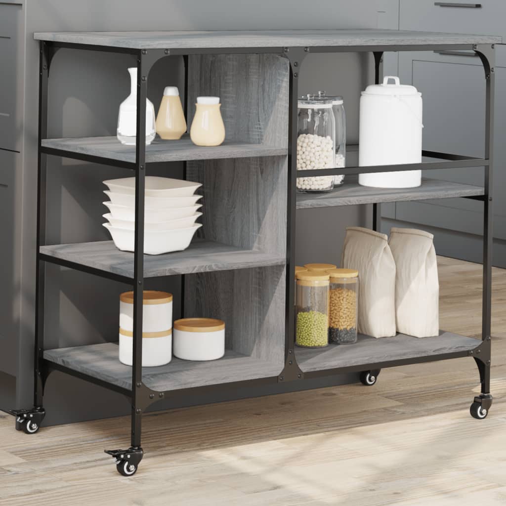 Carrello Da Cucina 100X45X89,5 Cm Legno Multistrato